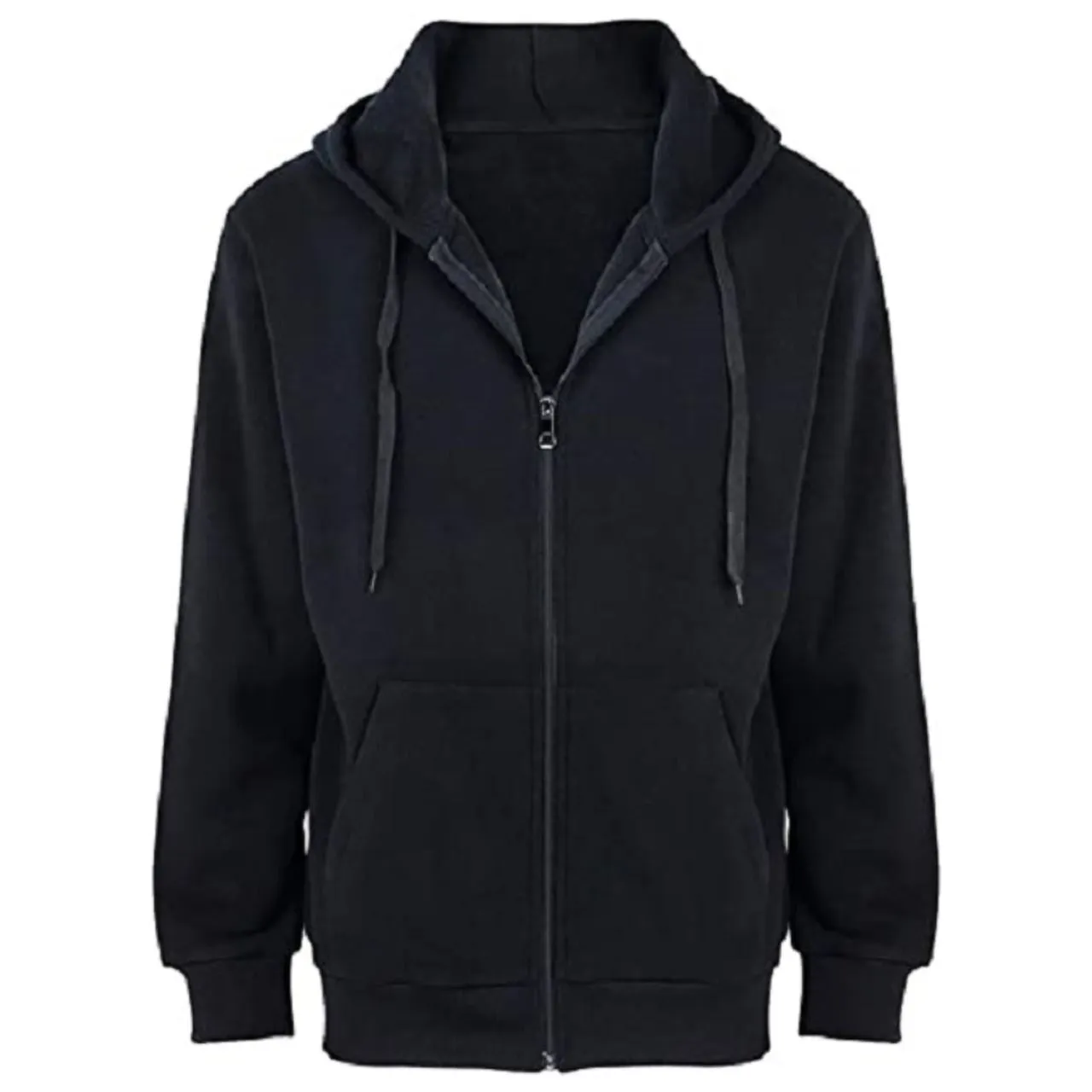 2-Pack: Men's Fleece Cotton Blend Full-Zip Hoodie