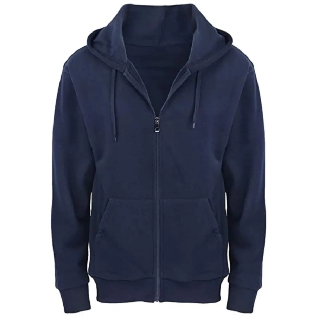 2-Pack: Men's Fleece Cotton Blend Full-Zip Hoodie