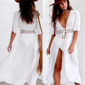 2021 Beach Long Maxi Dress Woman's Beach Cover Up Beachwear Size S - 3XL Plus Size