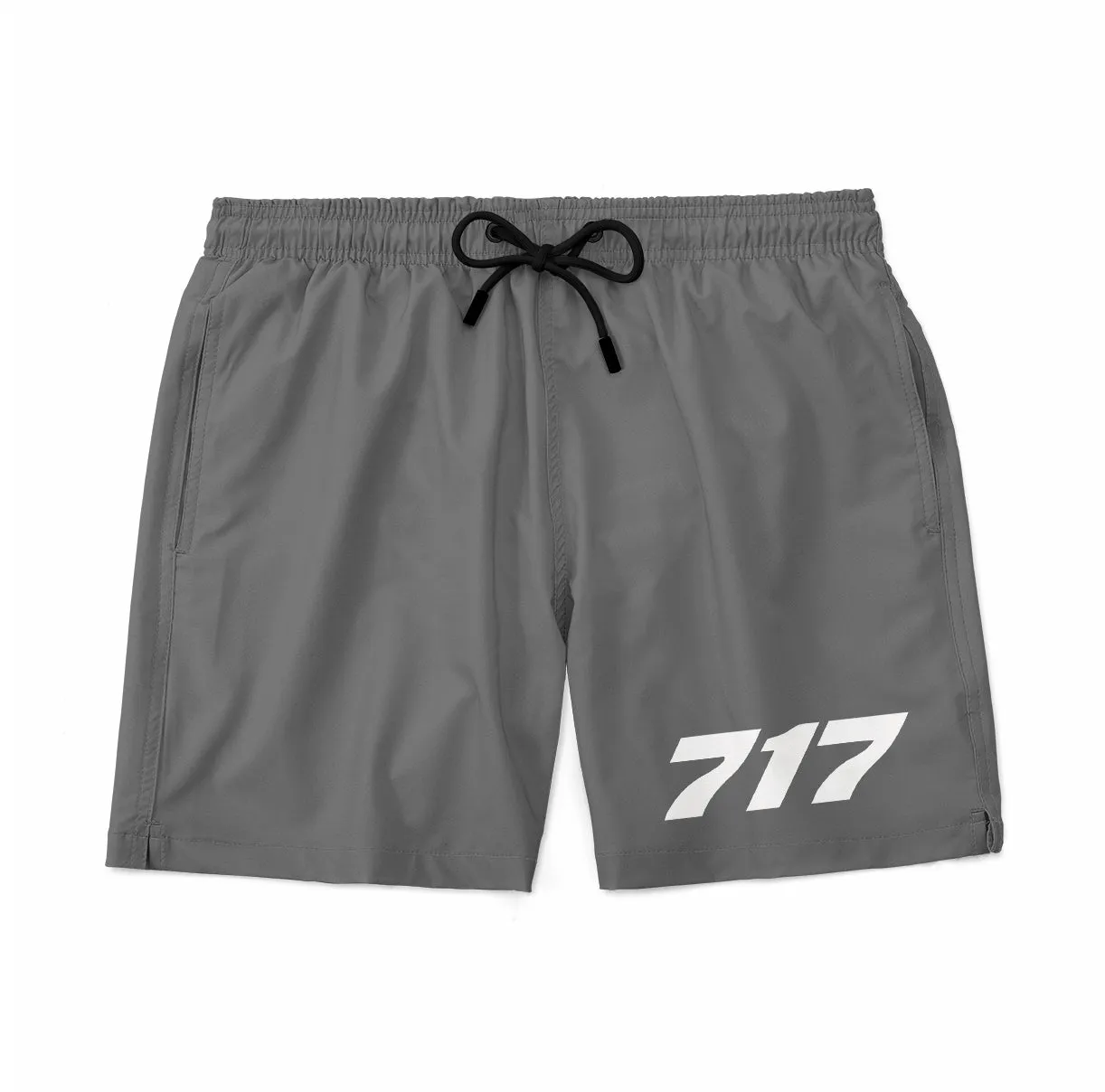 717 Flat Text Designed Swim Trunks & Shorts