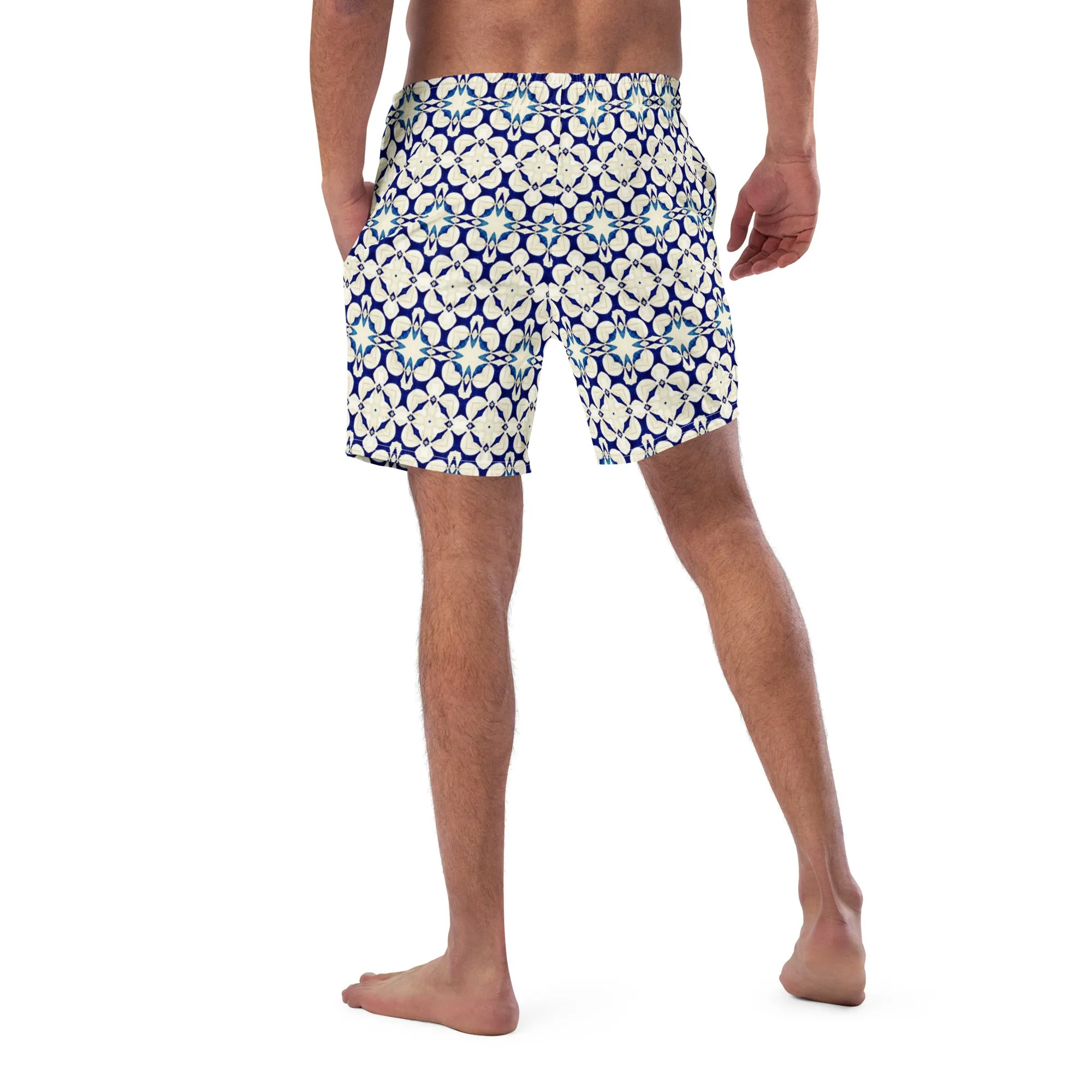 Abstract art patterns swim trunks for men, lioness-love