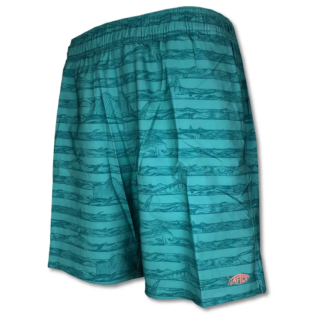 Aftco 7" Captain's Lounge Swim Trunks