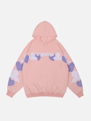 AlanBalen® - Flocked Heart Hoodie