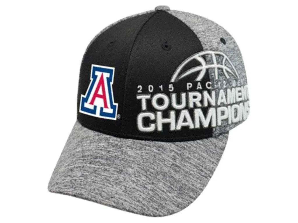 Arizona Wildcats 2015 Pac-12 Tournament Bball Champs Locker Room Shirt Hat