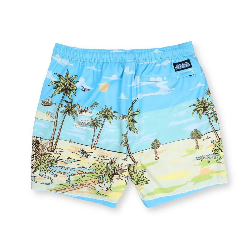 Balls Beachwear Party Island Swim Trunks