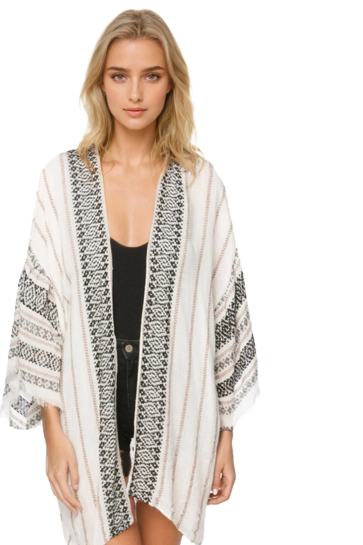 Bell Kimono Coverup Prints & Woven Fabrics - Limited Time Warehouse Sale