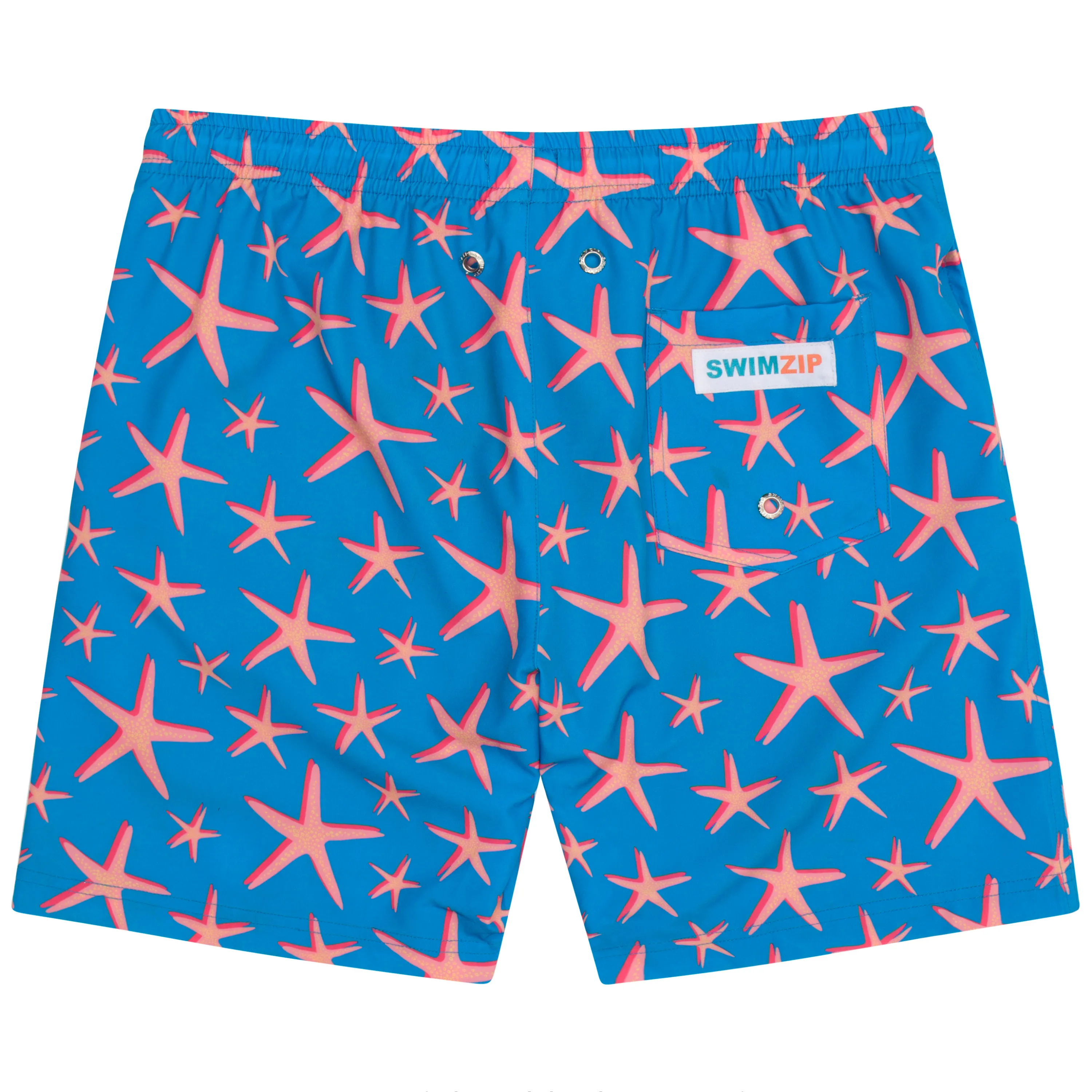 Boys Swim Trunks Boxer Brief Liner (sizes 6-14) | “Starfish"