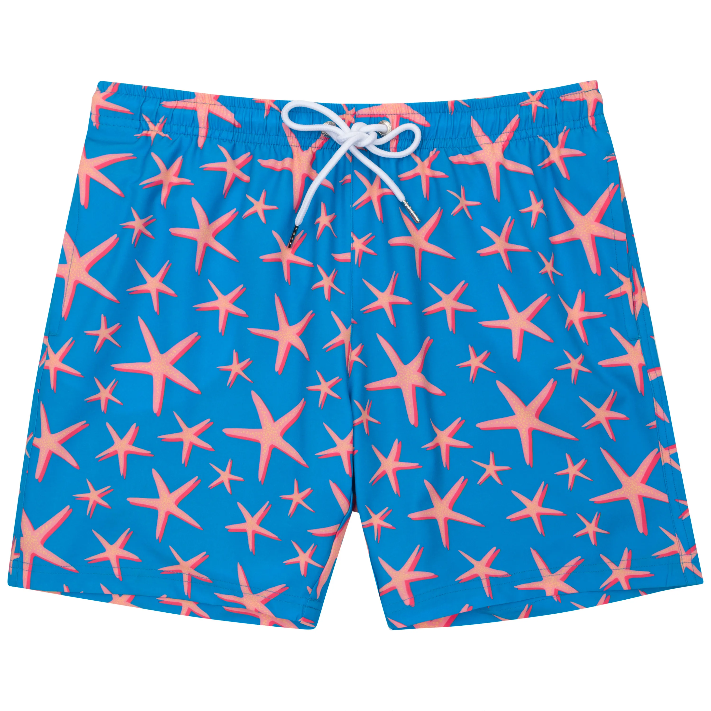 Boys Swim Trunks Boxer Brief Liner (sizes 6-14) | “Starfish"