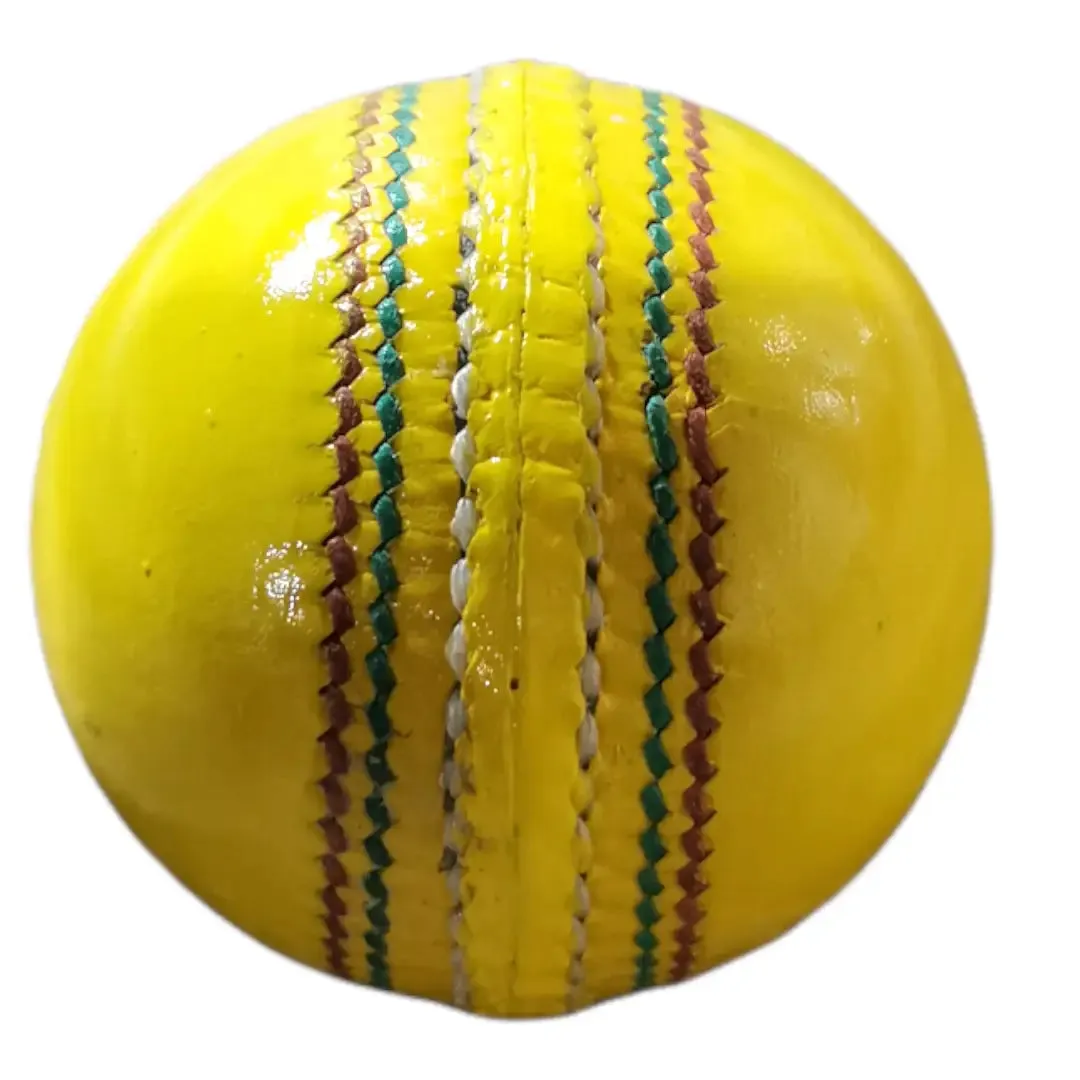 Bratla Indoor Cricket Ball Yellow Lightweight Specifically Designed for Indoor Games