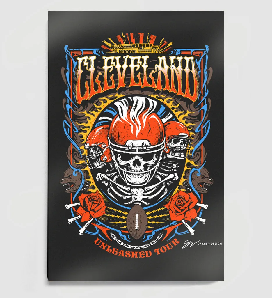 Cleveland Football Unleashed Tour Canvas Print