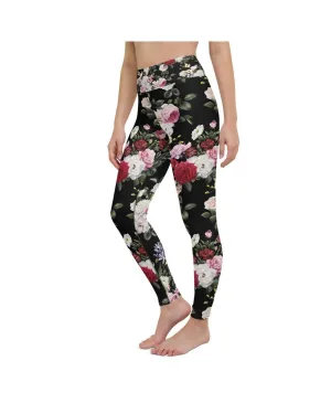 Colorful Roses Yoga Pants