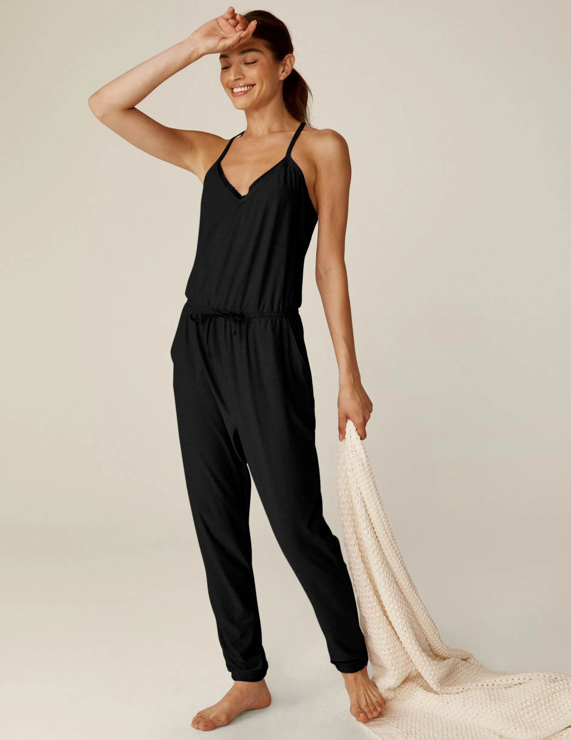 Featherweight Dream Lace Racerback Jumpsuit