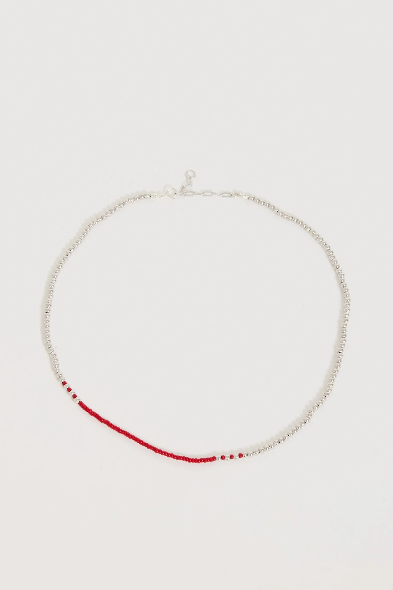 Flash Necklace Red/Silver