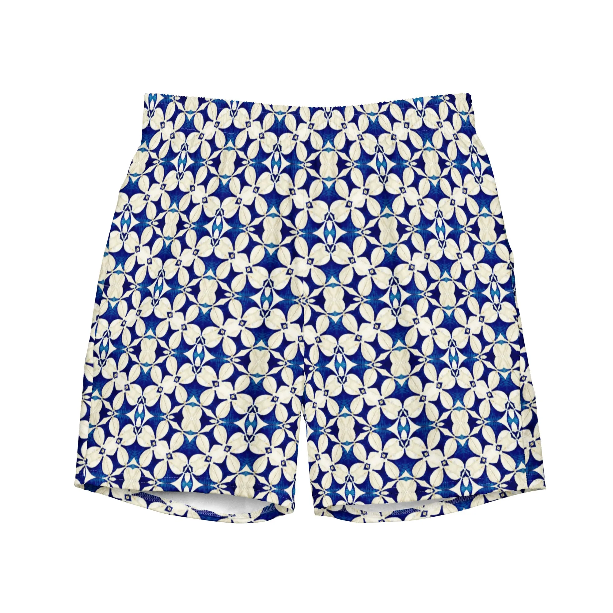 Floral print swimming trunks for men