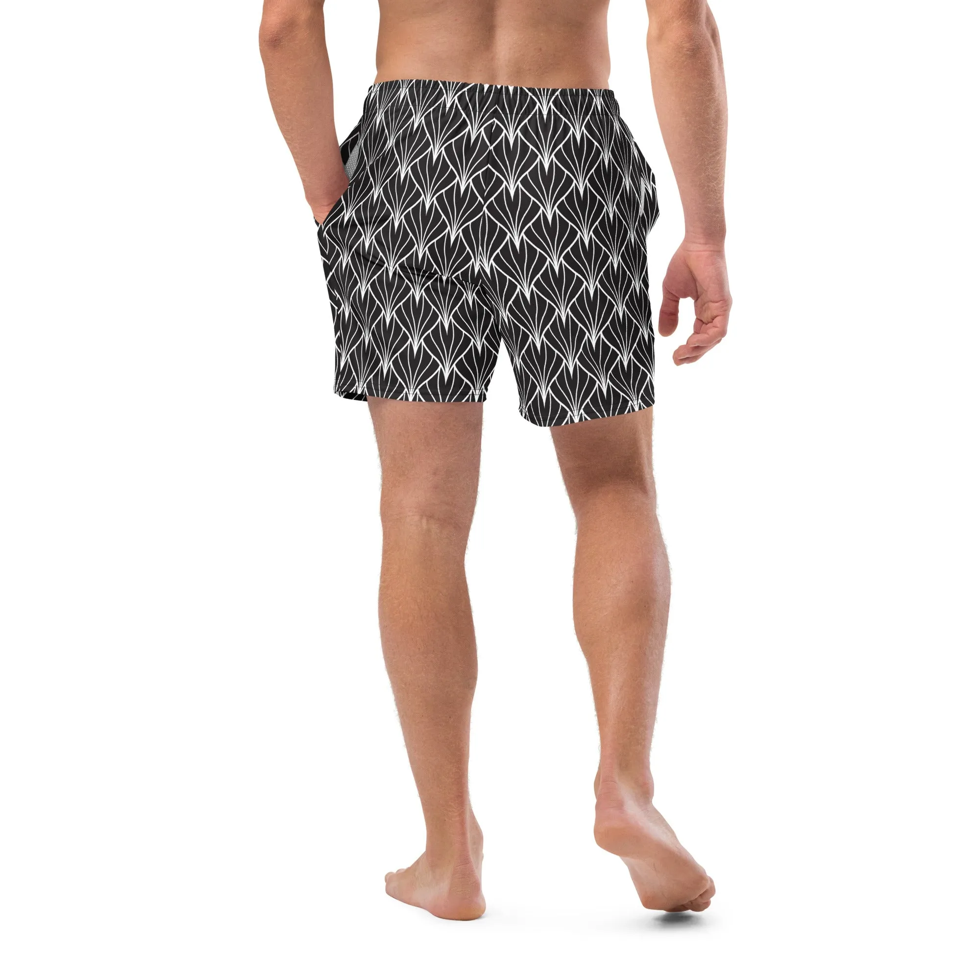 Floral print swims trunks for men