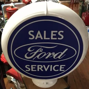 Ford Sales Service Reproduction Poly Plastic Gas Pump Globe