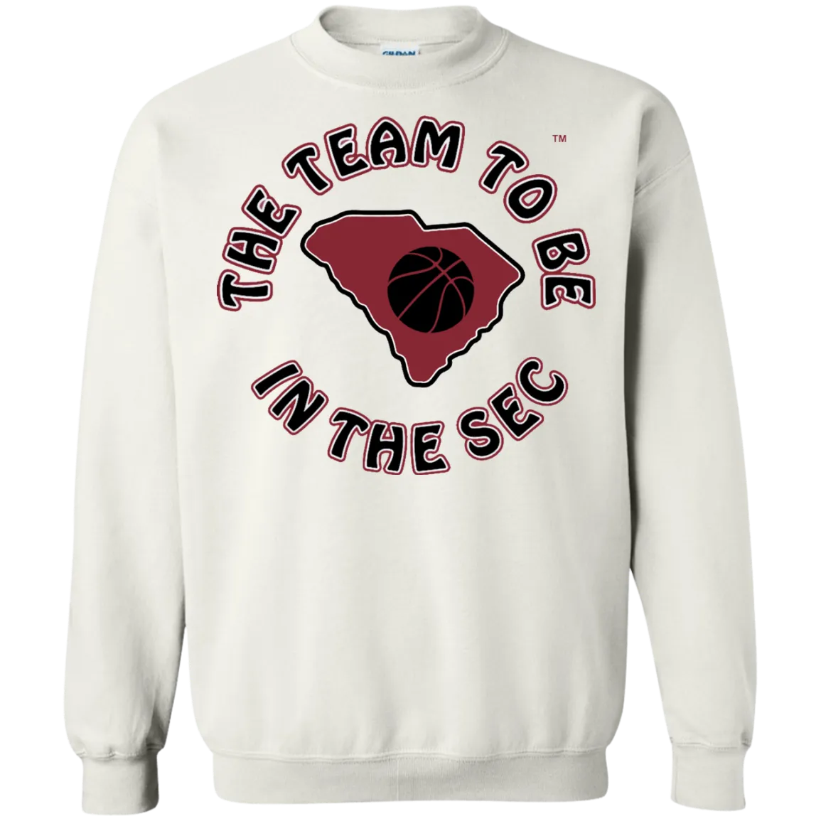 Gildan S. Carolina BBall The Team To Be Crewneck Pullover Sweatshirt  8 oz.