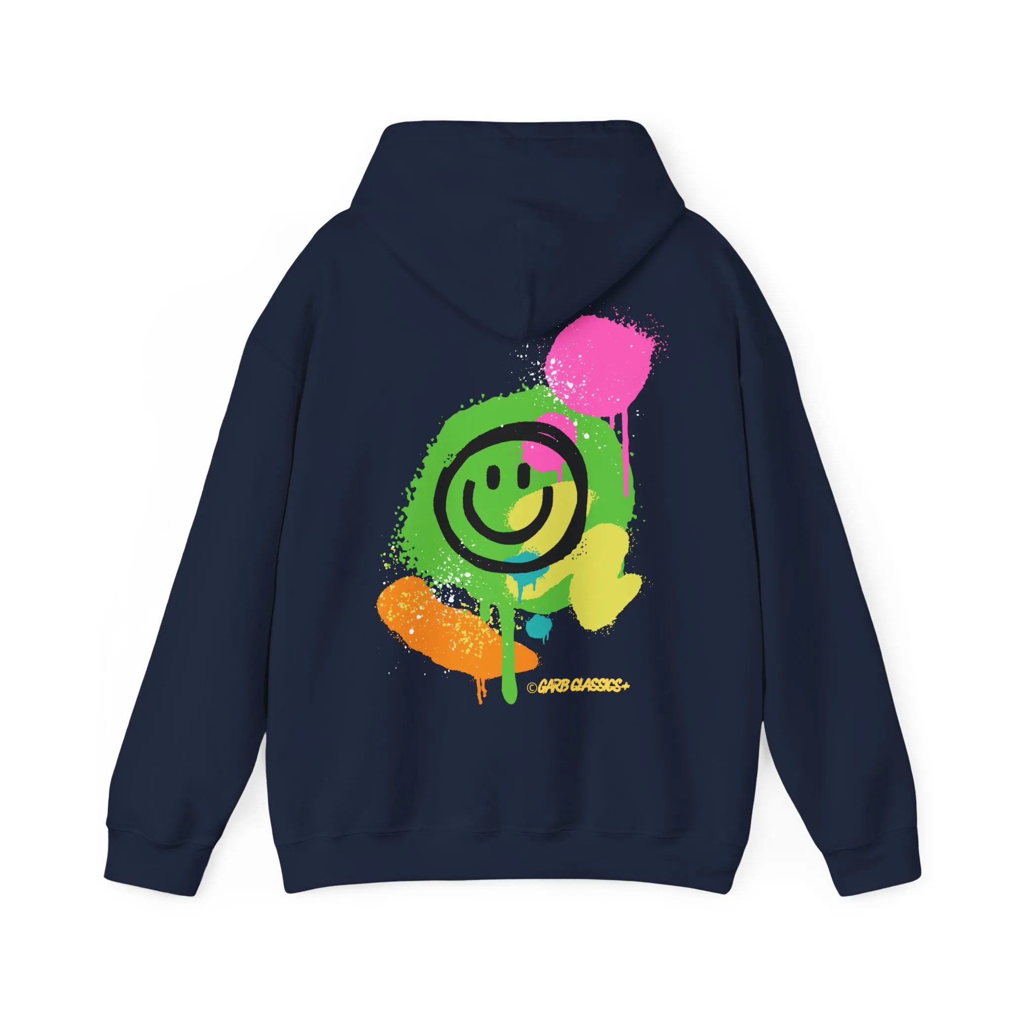 Graffiti Smiley Graphic Hoodie