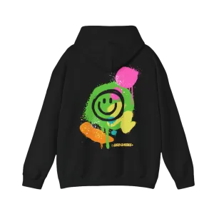 Graffiti Smiley Graphic Hoodie