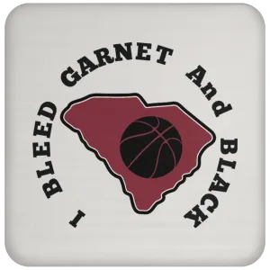 I Bleed Garnet And Black Coaster