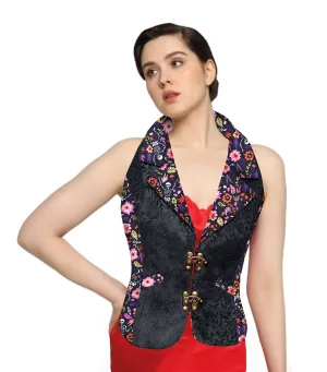 Ikat printed Gothic Waistcoat