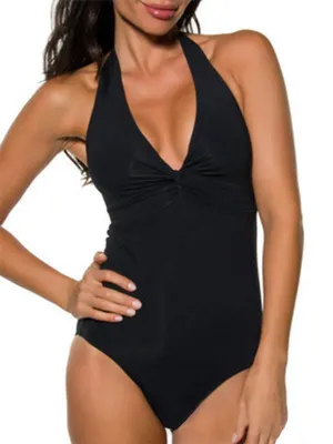 J1294d/dd Twist Halter One Piece - Jets -