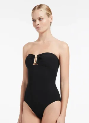 Jets Jetset Bandeau Signature Black One Piece