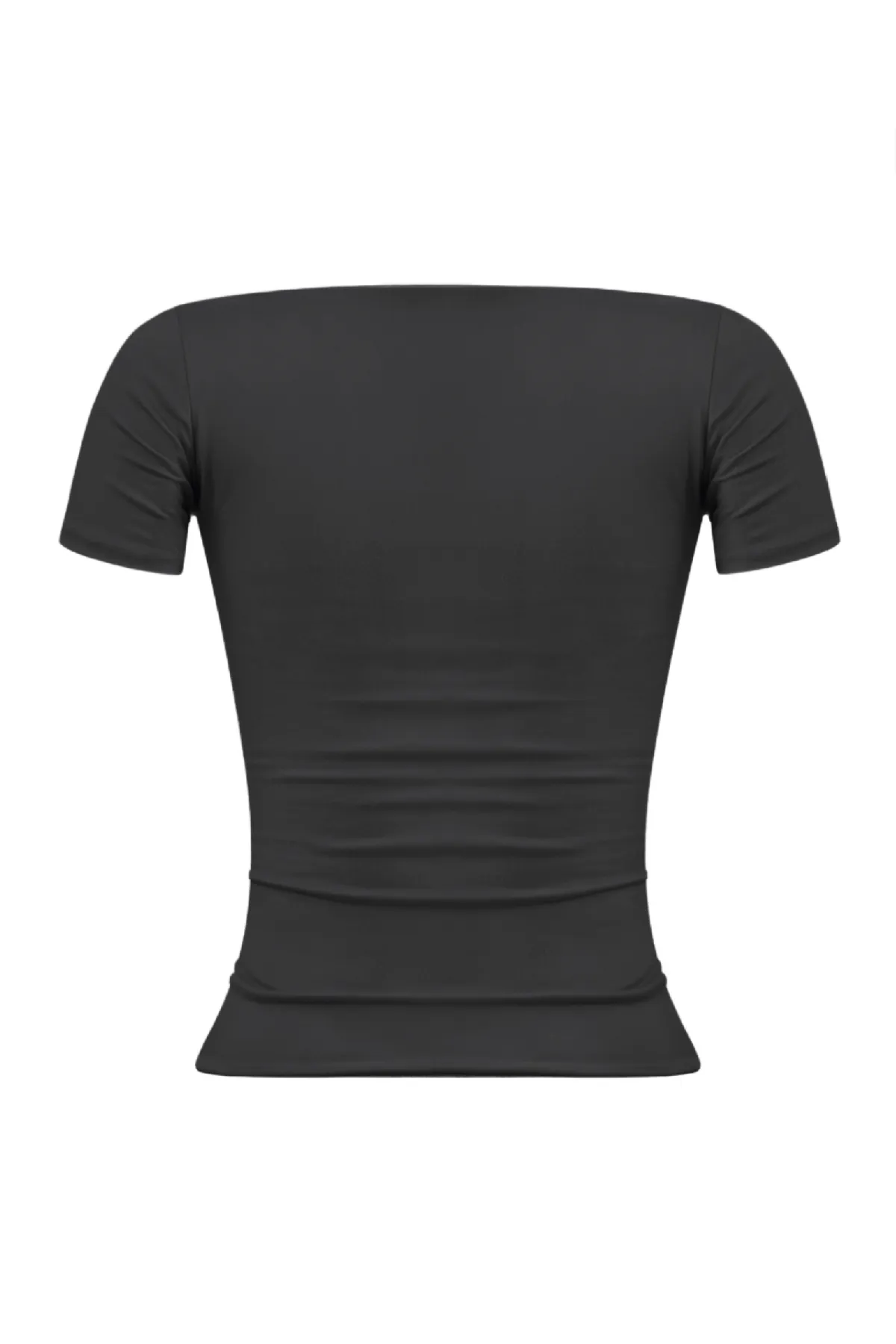 Kyra Short Sleeve Top (Black)