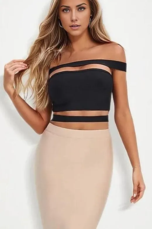 Lexia Bandage Crop Top - Classic Black