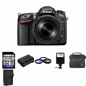 Nikon D7100 Digital Camera w/18-105mm   2 Batteries, 32GB, Flash   More!