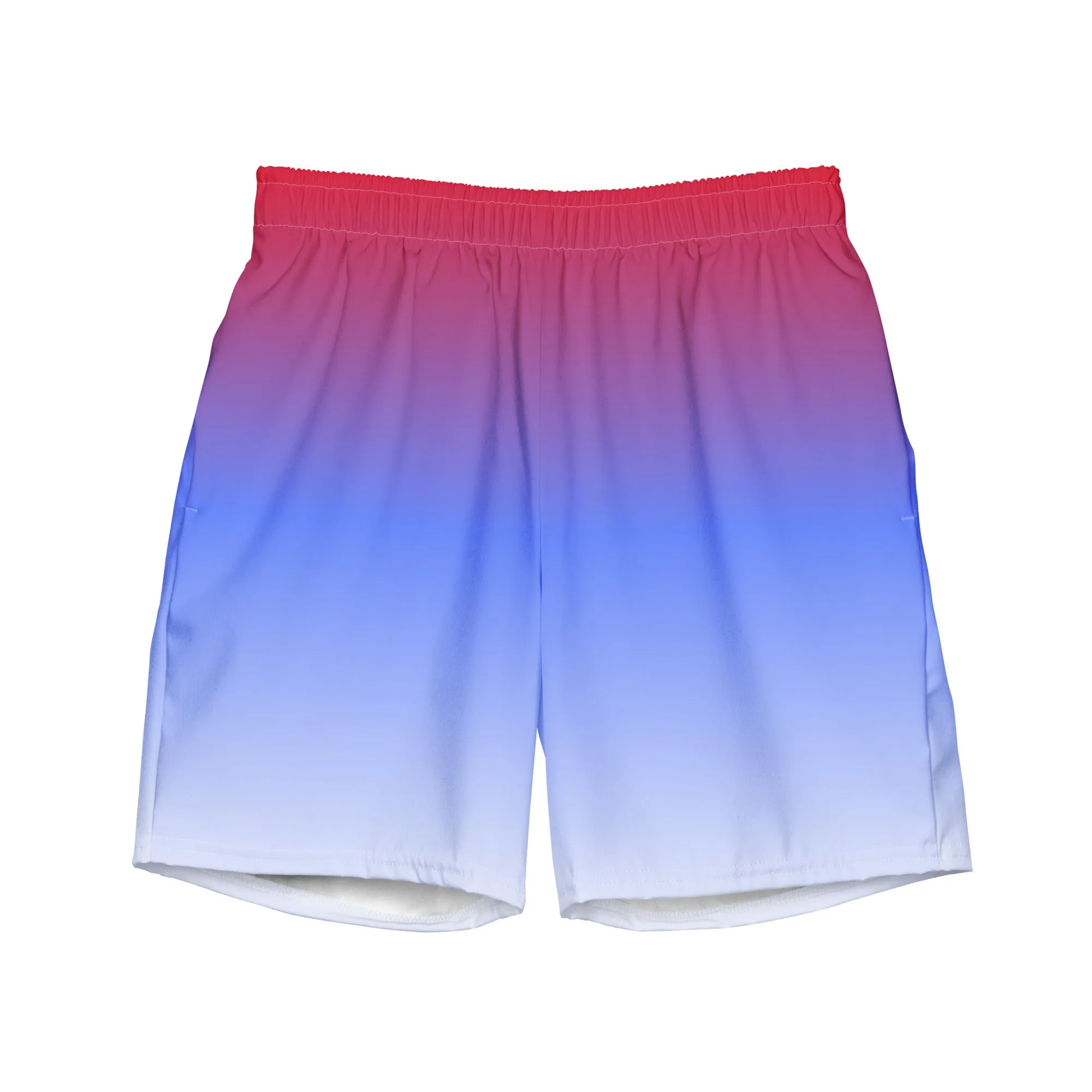 Ombre print swim trunk for men