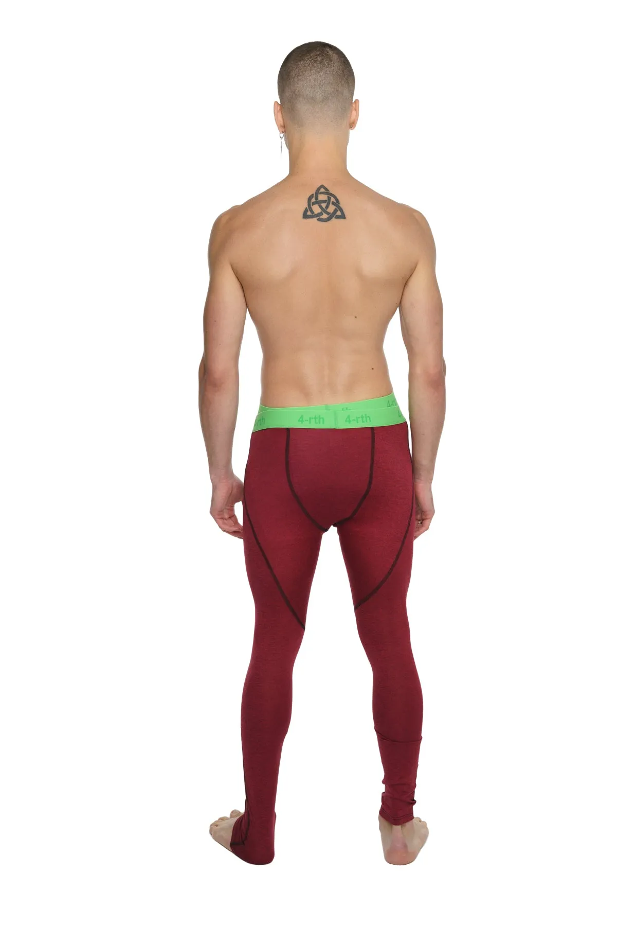 Performance Yoga Leggings - Long (Brick Red Heather)