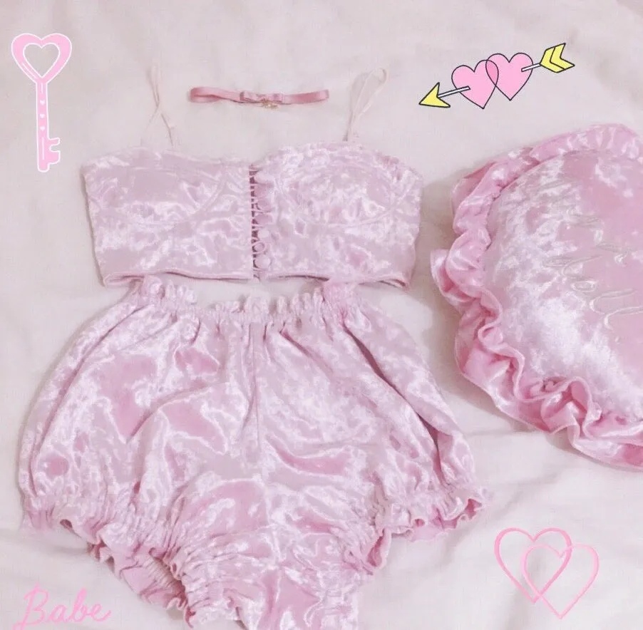 [Pillow] Luna Doll Sakura Cocoa Home Wear Set