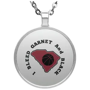 S. Carolina Circular Basketball Necklace