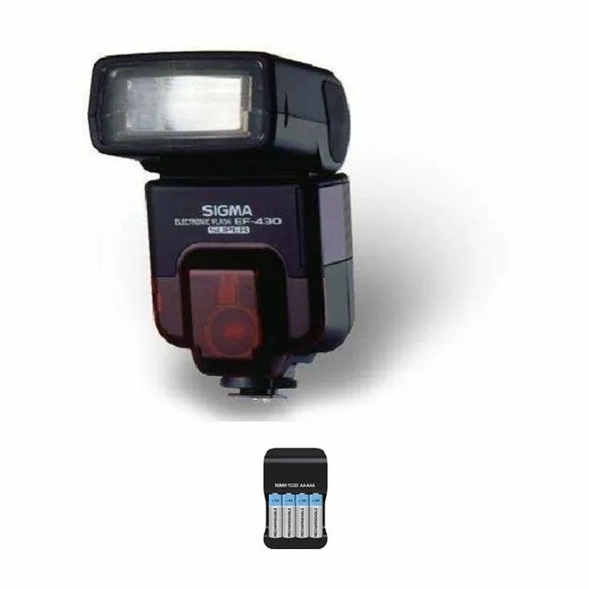 Sigma EF-430 Super TTL Shoe Mount Flash for Minolta w/Extra Batteries