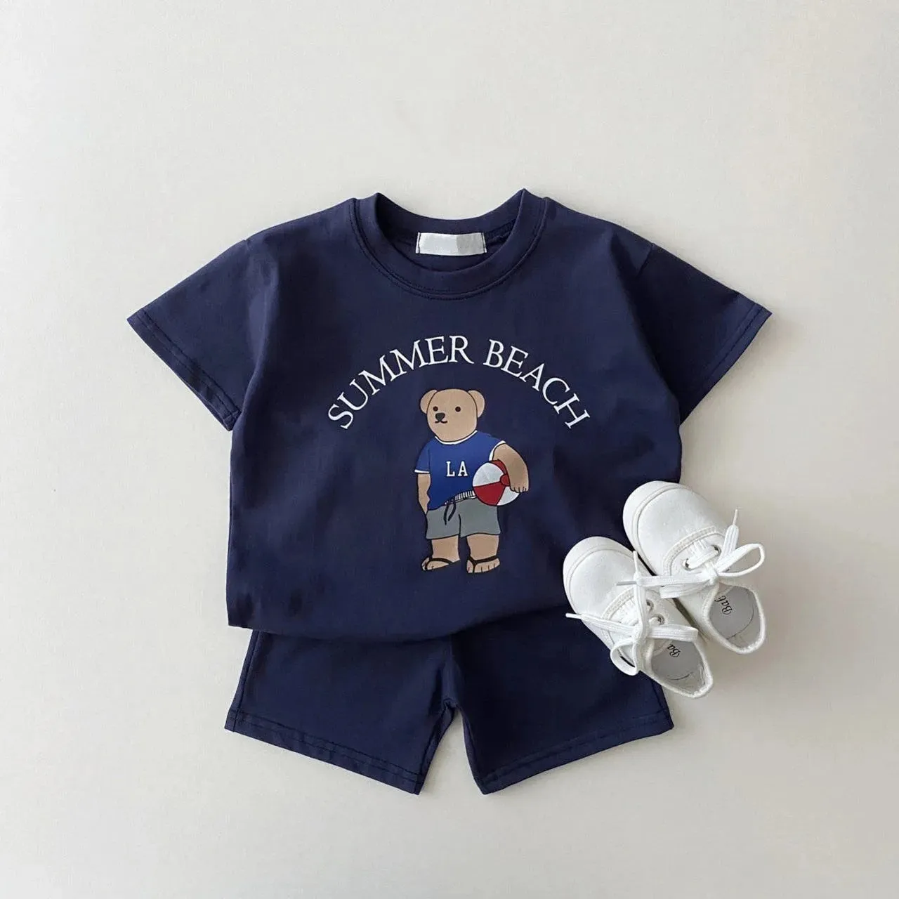 'Summer Beach' Graphic Tee Set