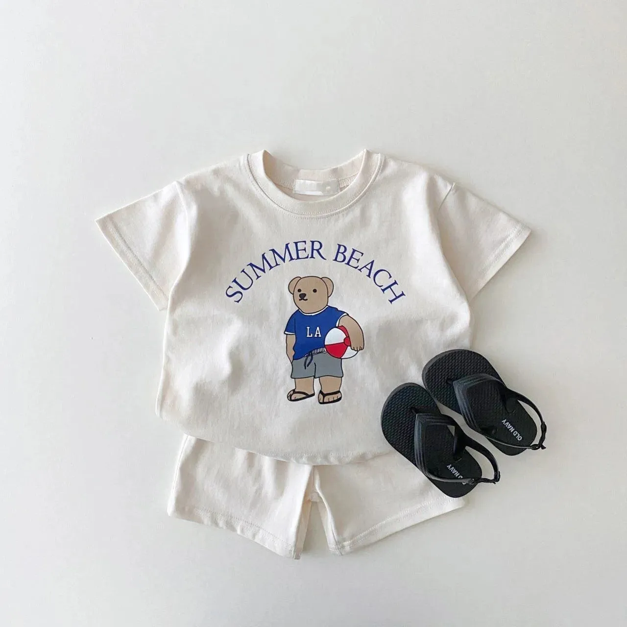 'Summer Beach' Graphic Tee Set