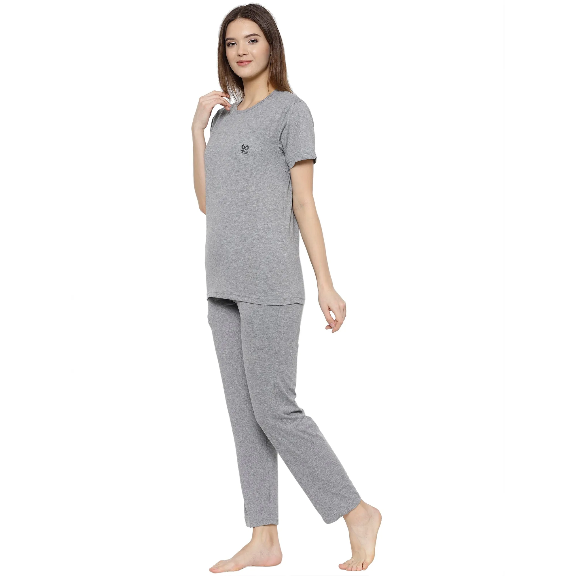 Vimal Jonney Grey Women's Night Suit