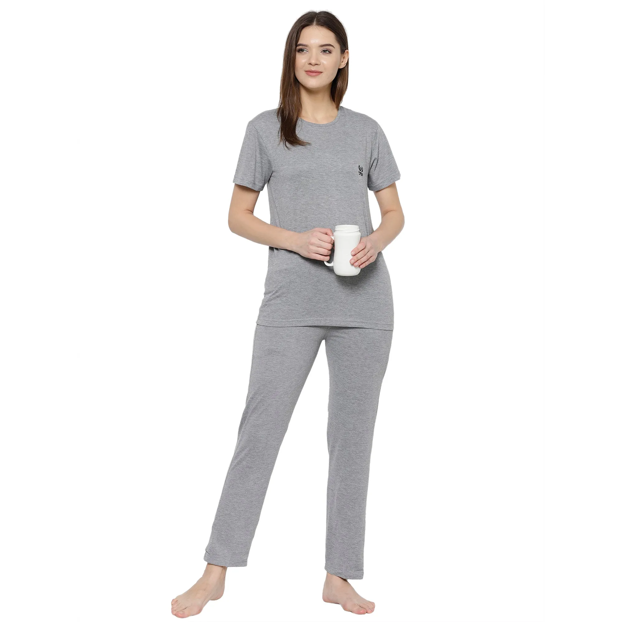 Vimal Jonney Grey Women's Night Suit