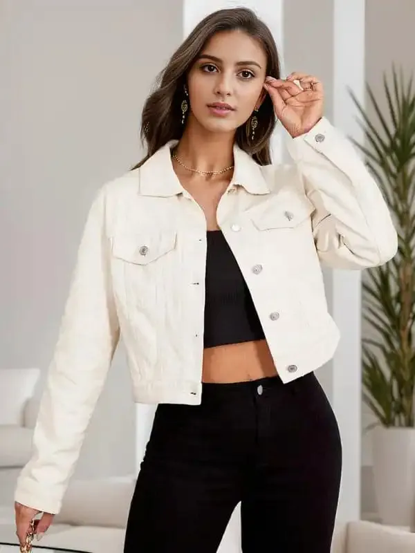 Women’s  Casual Denim Short Jacket